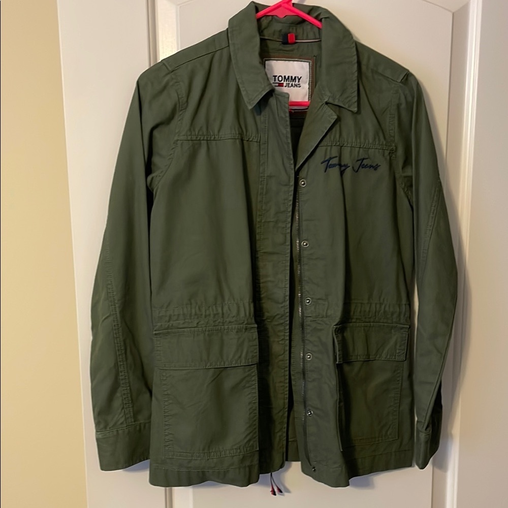 Tommy Hilfiger Green Utility Jacket with Military Style